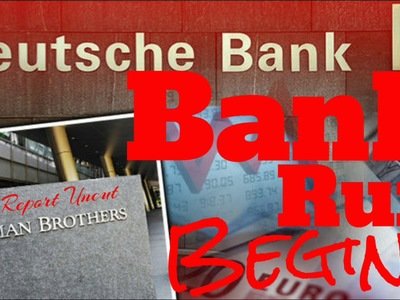 The Bank Runs Begin At Deutsche Bank