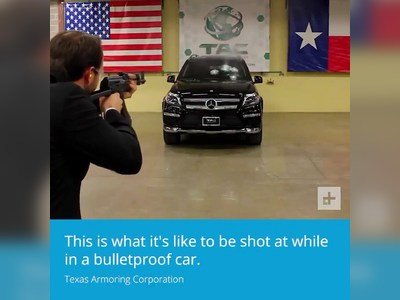 This car is entirely bulletproof and the company’s CEO tested it out himself!