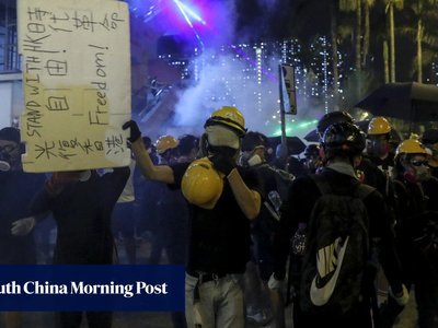 Chaos, tear gas and violence return to the streets of Hong Kong