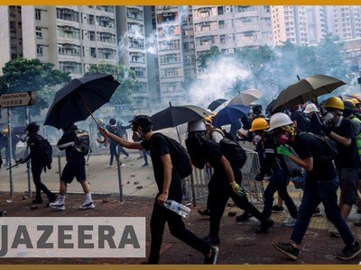 China sees 'signs of terrorism' in Hong Kong protests
