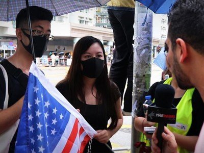 Hong Kong protesters plead for Trump's help