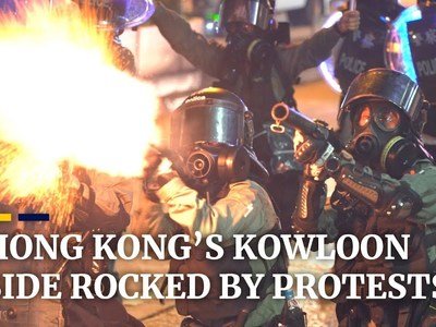 Hong Kong’s Kowloon side rocked by protests