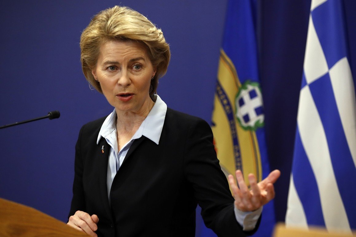 European Commission officials are pushing their president-elect, Ursula von der Leyen