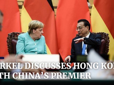 Merkel discusses Hong Kong with China’s premier