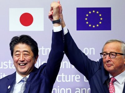 EU and Japan play ‘guardians of universal values’ in effort to challenge China’s Belt and Road Initiative