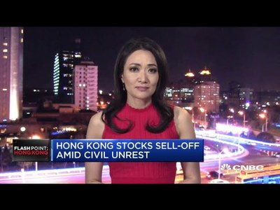 Hong Kong stocks sell off amid civil unrest