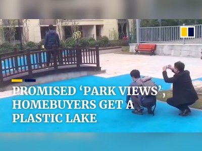 Homebuyers were promised park view, got plastic lake