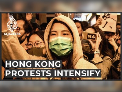 Hong Kong protests: Authorised marches held across city
