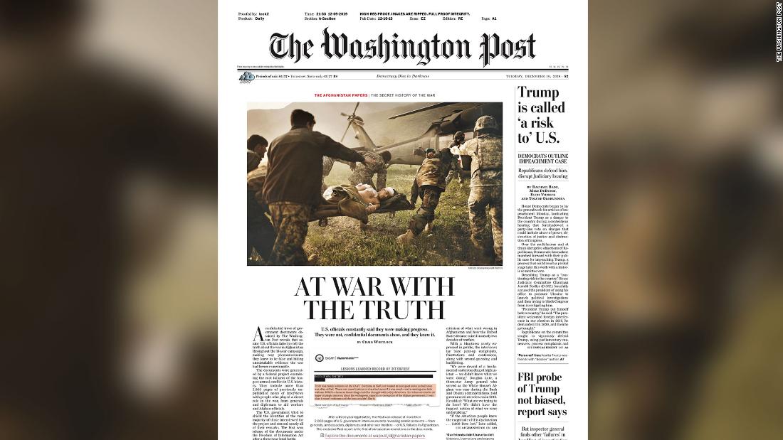 Why the Washington Post's Afghanistan investigation is such a big deal