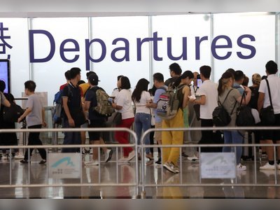 Travellers avoiding Hong Kong in record numbers as airport posts nearly 1 million drop in passengers for November