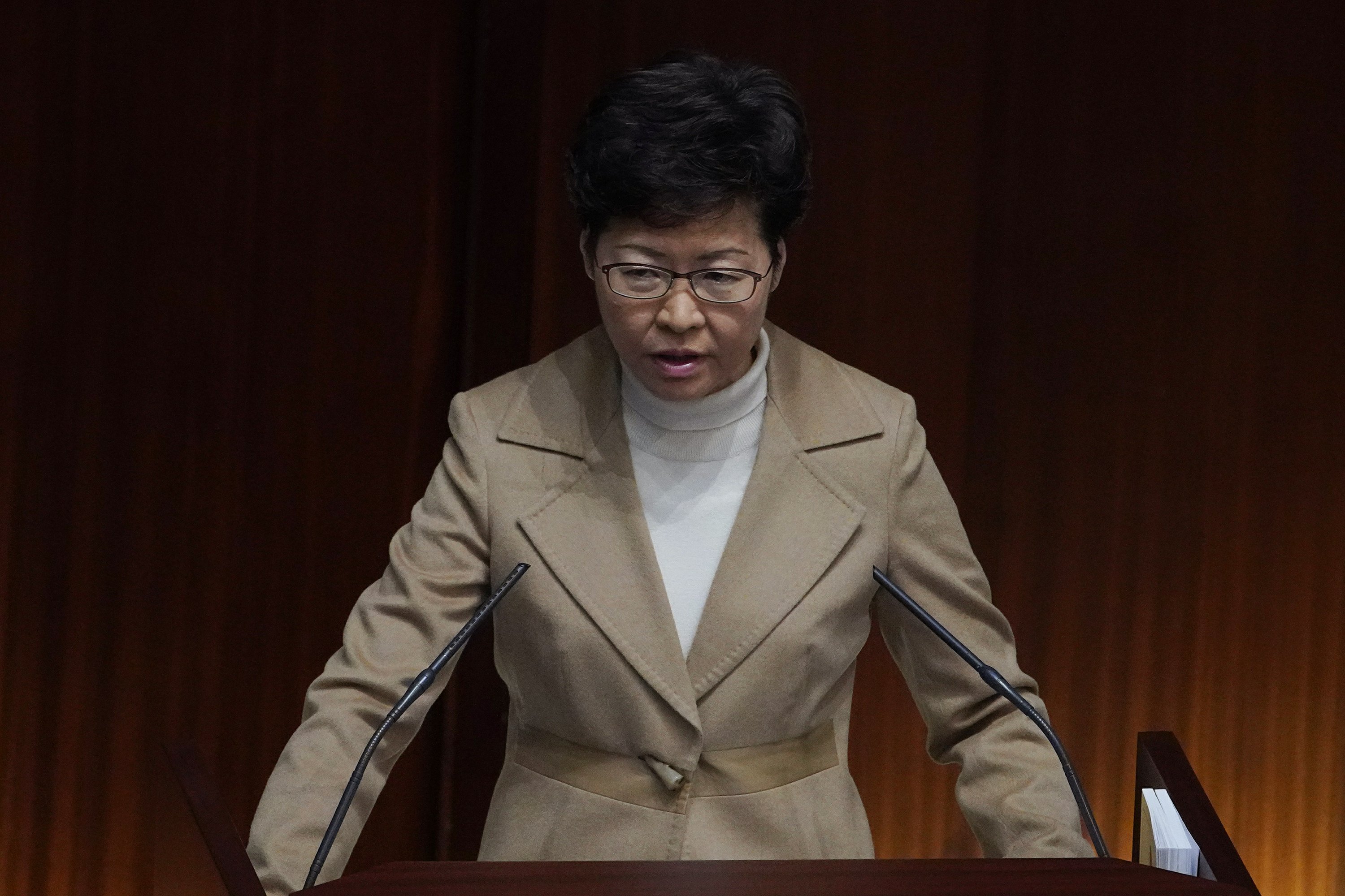 Hong Kong leader says special status can endure beyond 2047