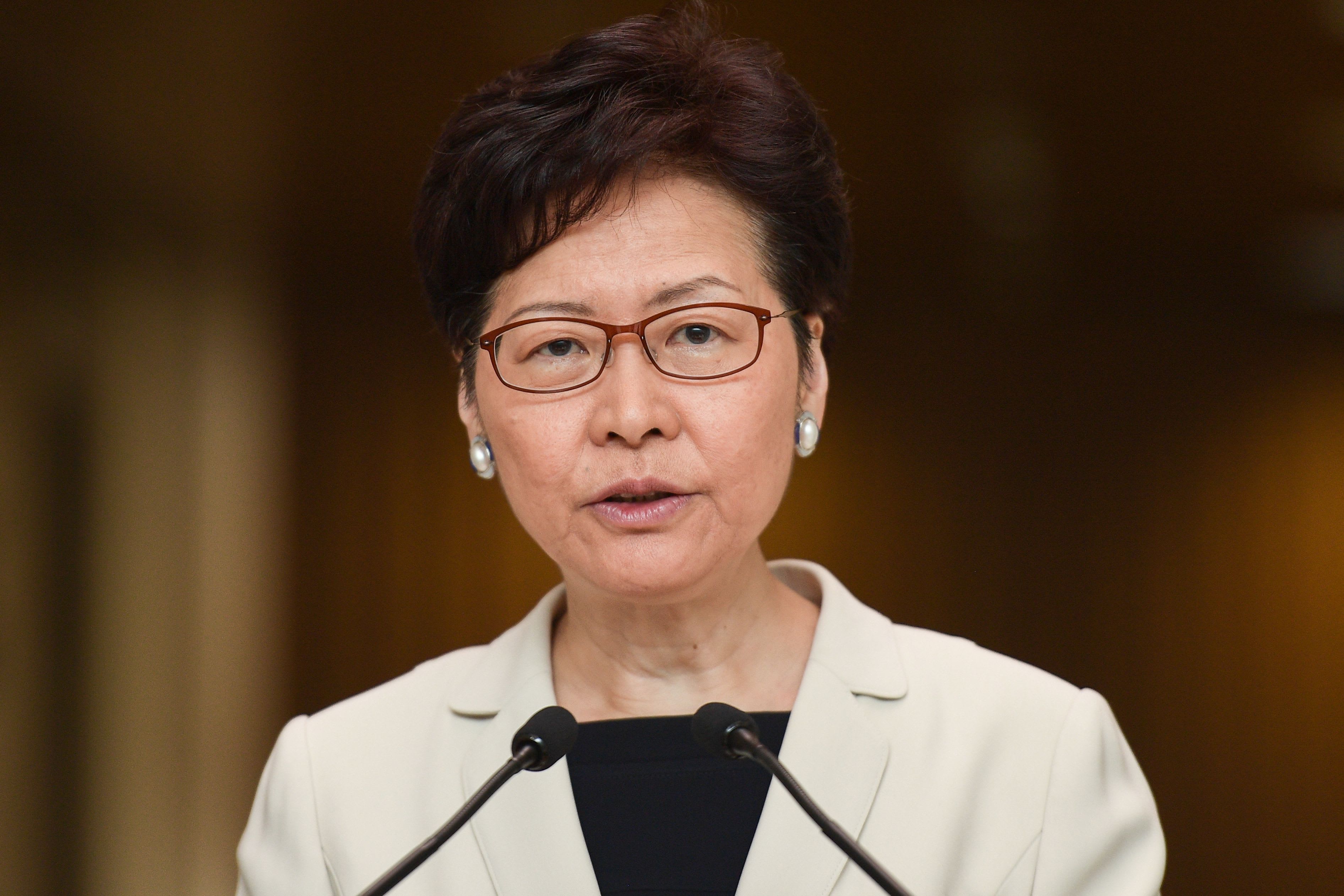 Hong Kong leader Carrie Lam says she's 'very disappointed' by rating downgrade