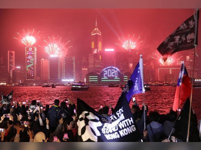 Hong Kong rings in new year as muted celebrations give way to defiant anti-government protests