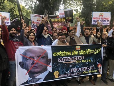 Amazon CEO Jeff Bezos Came To India To Invest A Billion Dollars. Traditional Retailers Shouted At Him To Go Back Home.