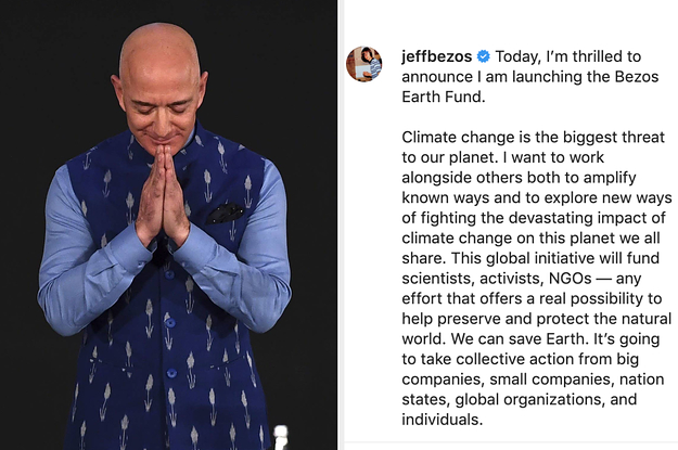 Jeff Bezos, The World’s Richest Man, Pledges $10 Billion To Fight Climate Change
