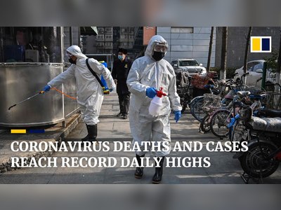 Confirmed cases and deaths from the new coronavirus have hit record daily levels in China