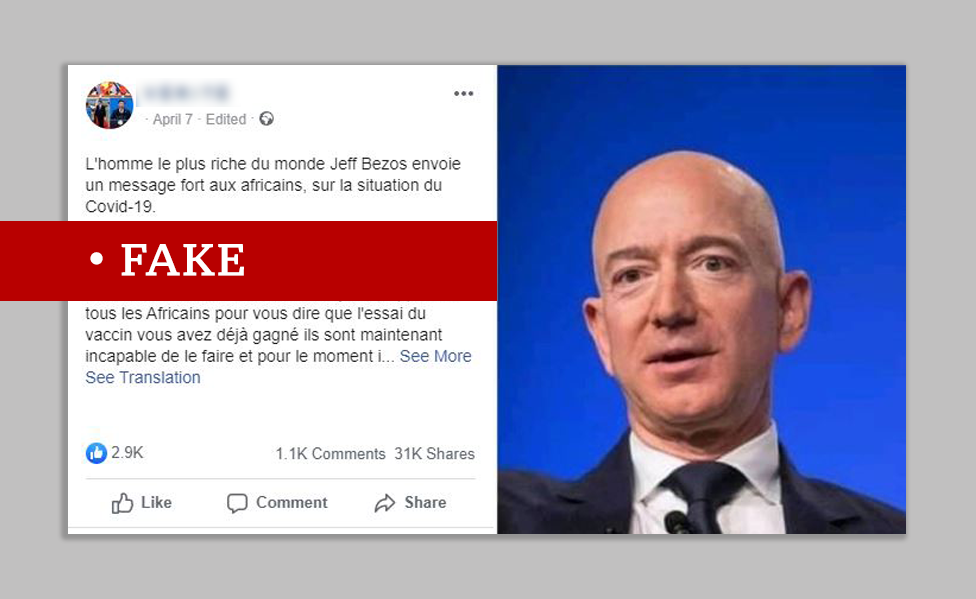 Bogus Jeff Bezos message and other misleading stories unpicked