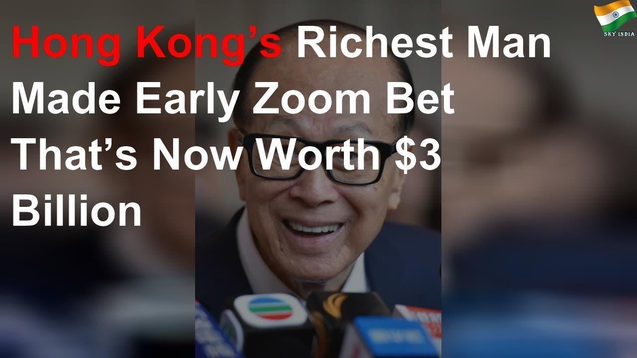 Li Ka-shing is an early investor at Zoom and owns about 8.6% of the company