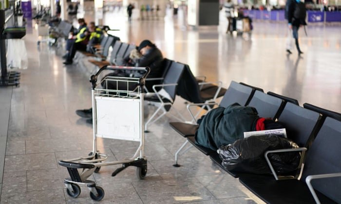 Rise in people sleeping rough at Heathrow as councils fail to provide accommodation