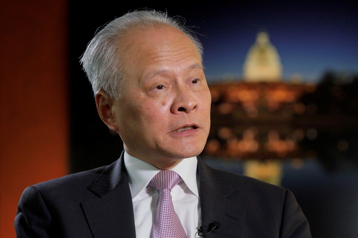Chinese envoy Cui Tiankai takes veiled swipe at Donald Trump for politicising outbreak