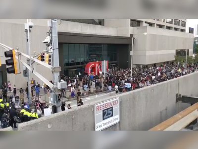 CNN HQ in Atlanta getting overrun by leftist protesters that they themselves whipped into a frenzy.