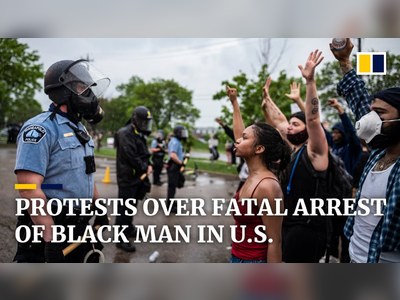 Protesters in the US demand justice for the death of George Floyd after fatal arrest