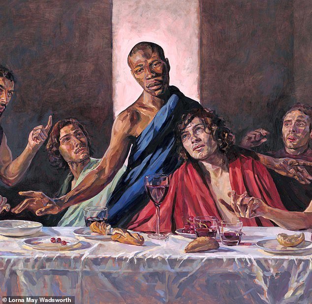 St Albans Cathedral installs Last Supper painting with a black Jesus