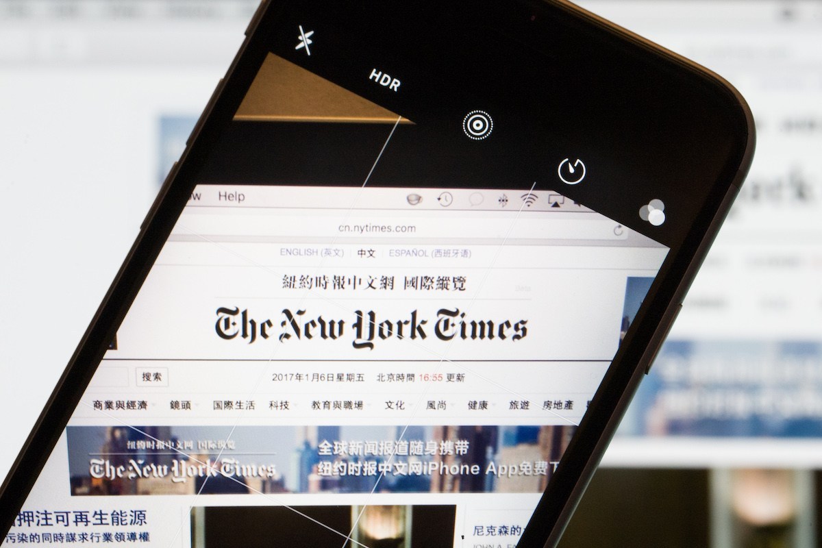 New York Times moving some staff out of Hong Kong