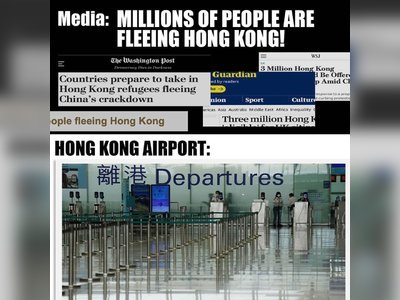 The propaganda about Hong Kong is going viral, even though it's absurd