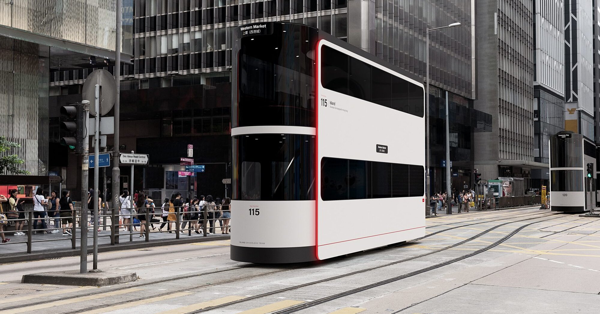 This Super-futuristic Driverless Tram Design From Hong Kong May Be Perfect for Post-COVID-19 Transport