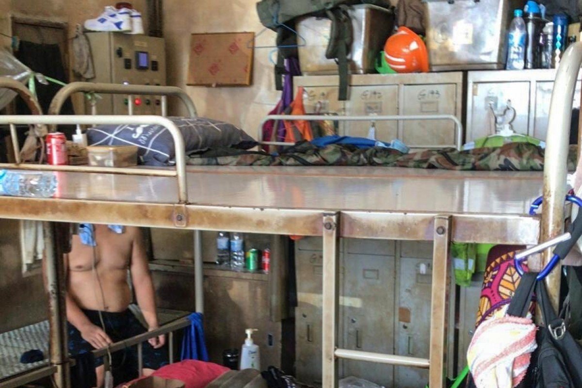 Workers crammed into windowless containers at Hong Kong’s busiest port sleep in dorms that are ‘hotbeds’ for Covid-19 during third wave