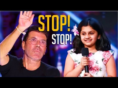 Simon Cowell STOPS 10 Year-Old Indian Girl Mid-Performance!