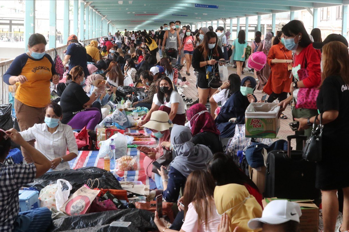 Pay freeze for Hong Kong’s domestic helpers amid Covid-19 slump
