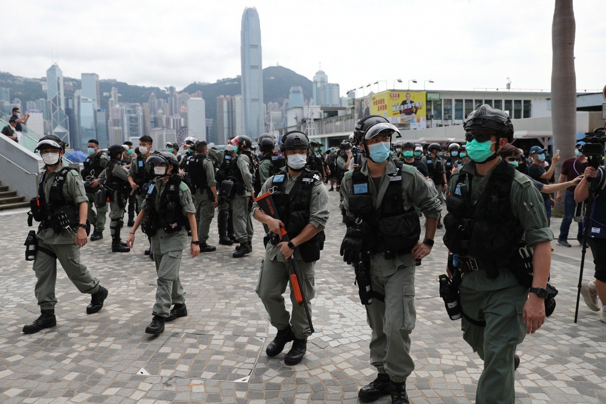 2,000 riot police ready for planned Hong Kong protest over poll delay