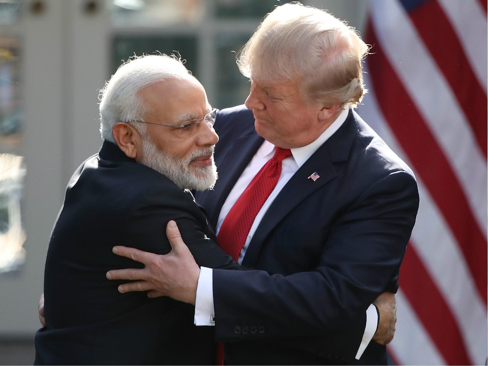 Trump has a keen following in India, particularly among supporters of prime minister Narendra Modi
