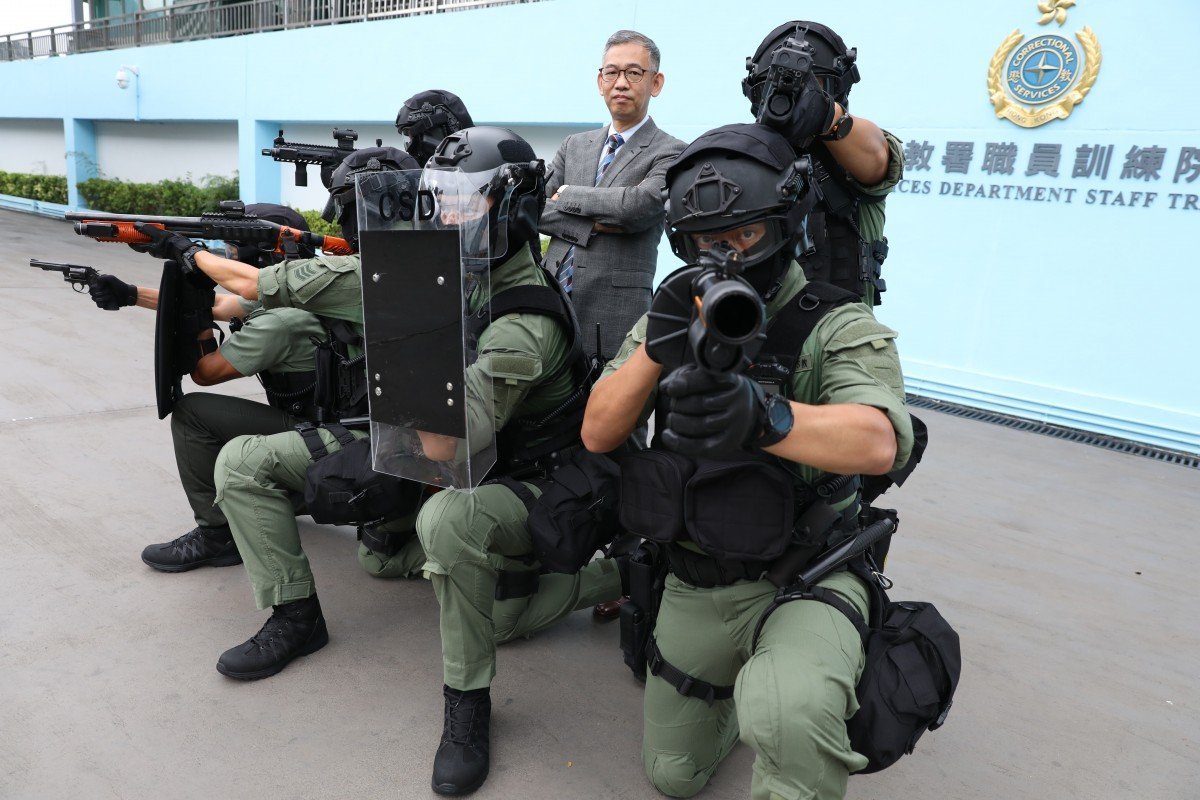‘Black Panthers’ upgrade weapons to guard against Hong Kong prison riots