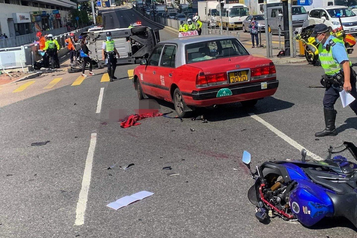 Hong Kong motorcyclist killed in crash at Sha Tin intersection, BMW driver arrested