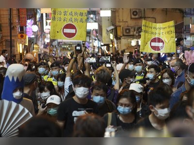 Hong Kong nightlife hotspots abuzz on Halloween amid small protests