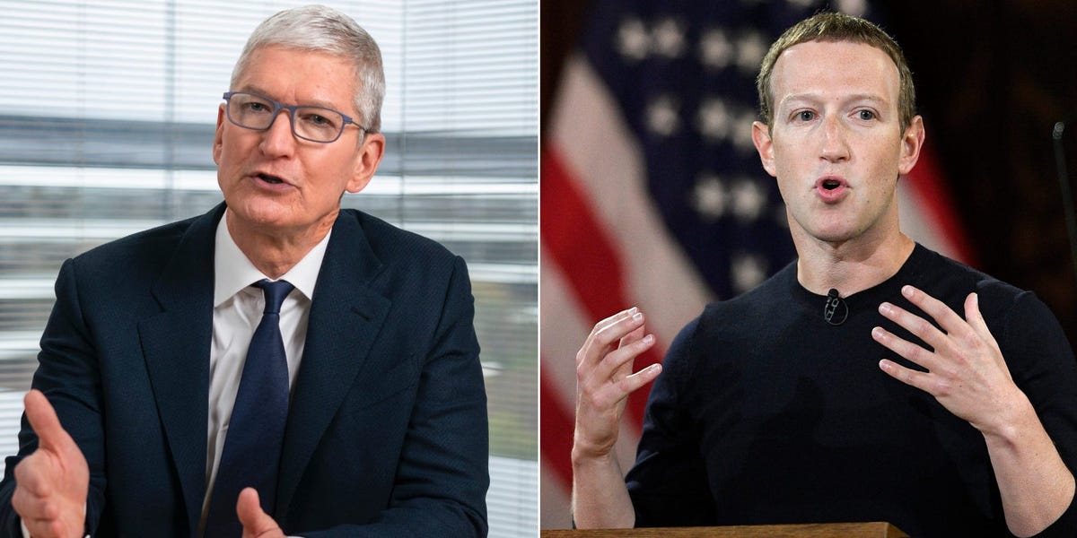 Tim Cook took a swipe at Facebook after Mark Zuckerberg accused Apple of misleading users