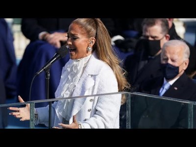 Jennifer Lopez performs at Joe Biden's inauguration