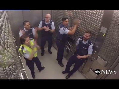 Police Fill Elevator Silence With Sick Beats