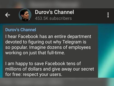 Signal and Telegram messaging apps are seeing a sudden increase in users. Telegram founder explains: