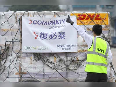 First batch of Pfizer-BioNTech arrives in Hong Kong