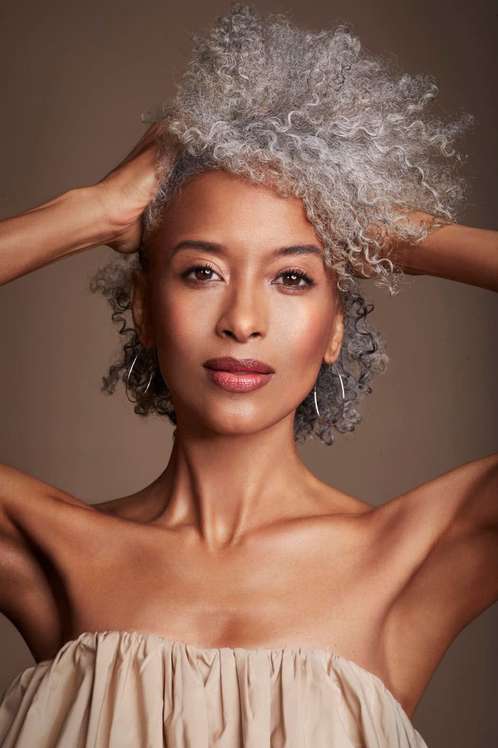 How Model Karen Williams Cares for Her Hair: From Embracing the Gray to Her DIY Scalp Treatment
