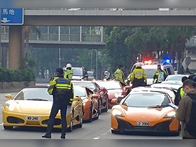 Hong Kong police intercept fleet of top-end cars in drive against street racing