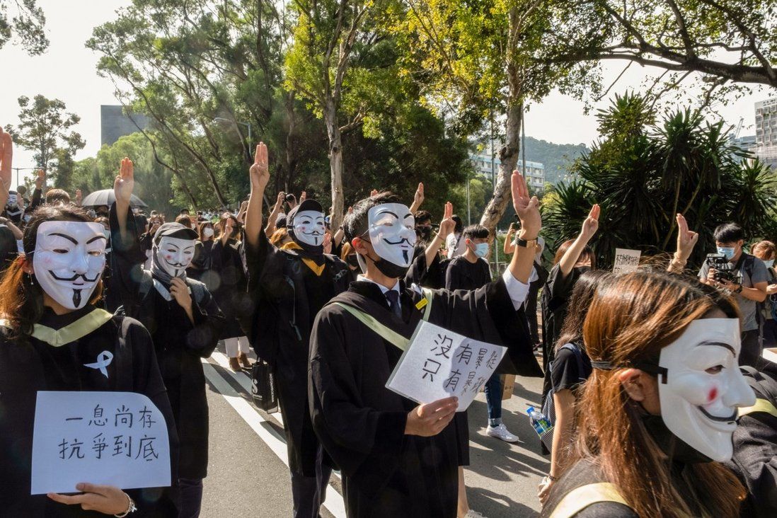 Student held under Hong Kong’s national security law over university protest