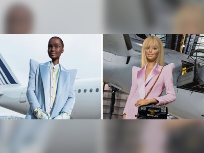 Barbie and Ken Model for Balmain's Collaboration with Mattel