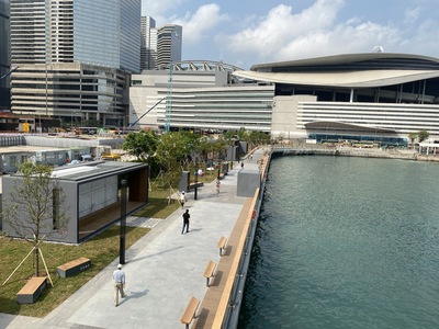 Wan Chai harbourfront further opens offering more leisure space
