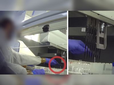Covid: Secret filming exposes contamination risk at test results lab