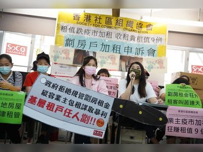 Low-income Hong Kong residents want rent control, prices tied to property values